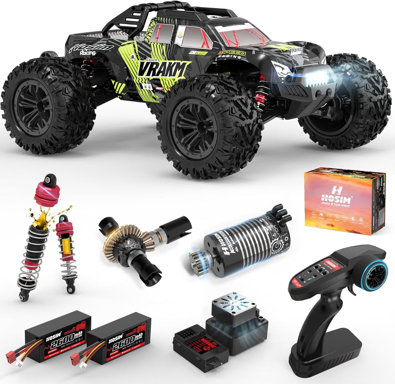 Rc Hobby Grade Truck - Adult Brushless RC Car, 1/10 Scale