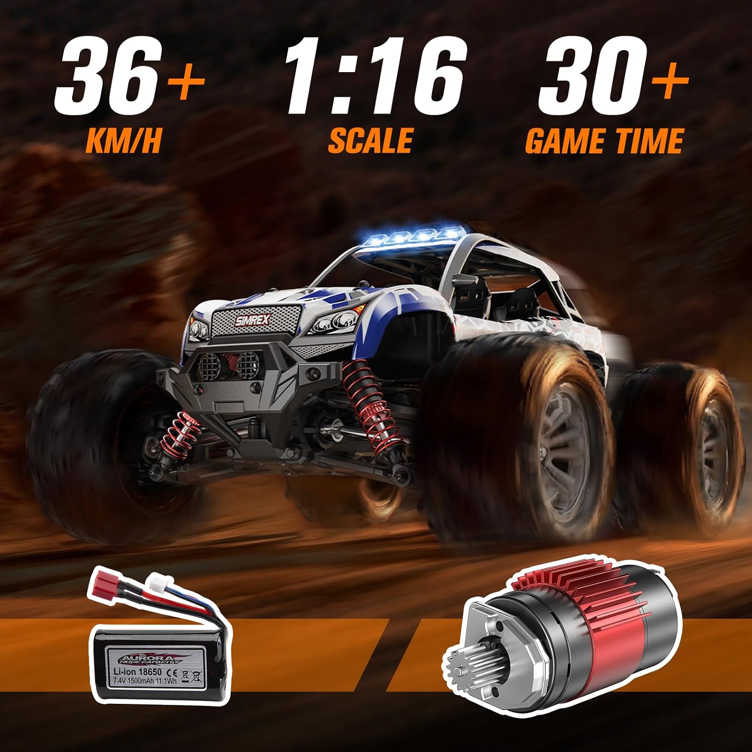 1/16 Hobby Grade RC Car, 36 KP - Rc Hobby Grade Monster Truck ulasan dan harga