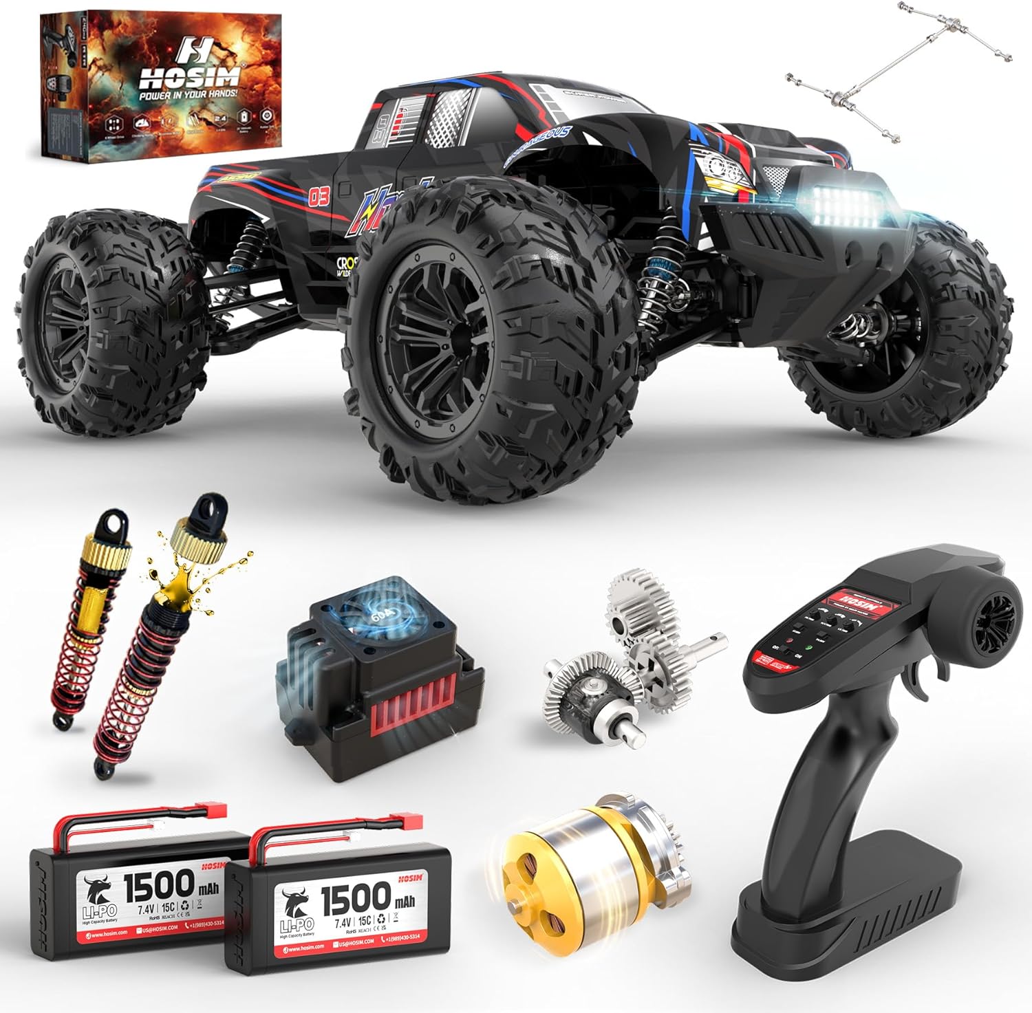 60+ KMH Brushless RC Monster T - Rc Hobby Grade Monster Truck ulasan dan harga